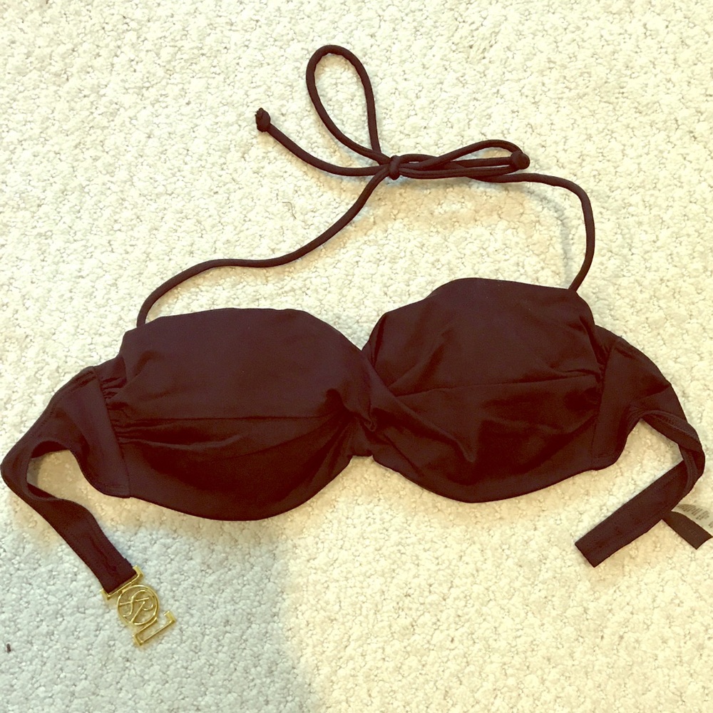Victoria’s Secret Black strapless bikini top